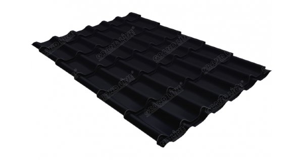 Металлочерепица классик 0,45 Drap RAL 9005 черный купить в Прокопьевске