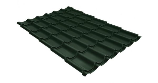 Металлочерепица классик 0,5 Satin RR 11 темно-зеленый купить в Прокопьевске